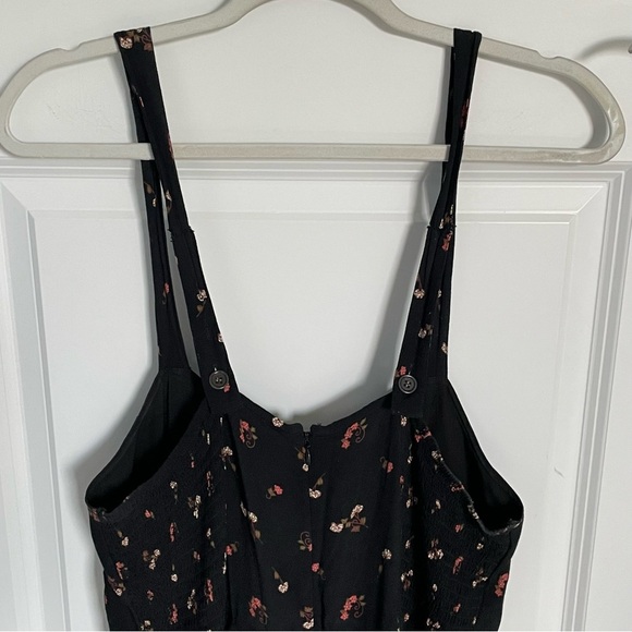 Madewell Smocked Crop Jumpsuit in Flower Toss 47312 - Picture 9 of 16